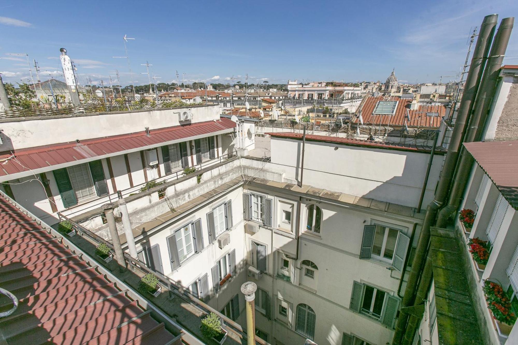 Attico Nel Cuore Di Roma Con Box Privato Per Auto Kültér fotó