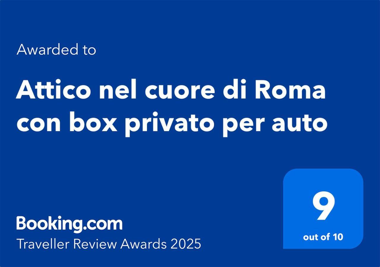 Attico Nel Cuore Di Roma Con Box Privato Per Auto Kültér fotó
